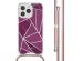 imoshion Design hoesje met koord iPhone 15 Pro Max - Bordeaux Graphic