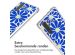 imoshion Design hoesje met koord Huawei P30 Pro - Cobalt Blue Flowers Connect