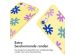 imoshion Siliconen design hoesje met koord iPhone SE (2022 / 2020) / 8 / 7 - Yellow Flower Distance