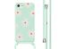 imoshion Siliconen design hoesje met koord iPhone SE (2022 / 2020) / 8 / 7 - Green Flower Distance