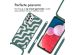 imoshion Siliconen design hoesje met koord Samsung Galaxy A13 (4G) - Petrol Green Groovy