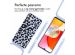 imoshion Siliconen design hoesje met koord Samsung Galaxy A14 (5G/4G) - Animal Lila