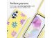 imoshion Siliconen design hoesje met koord Samsung Galaxy A35 - Yellow Flower Distance