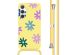 imoshion Siliconen design hoesje met koord Samsung Galaxy A35 - Yellow Flower Distance