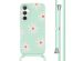 imoshion Siliconen design hoesje met koord Samsung Galaxy A35 - Green Flower Distance