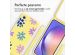 imoshion Siliconen design hoesje met koord Samsung Galaxy A54 (5G) - Yellow Flower Distance