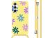 imoshion Siliconen design hoesje met koord Samsung Galaxy A55 - Yellow Flower Distance