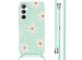 imoshion Siliconen design hoesje met koord Samsung Galaxy A55 - Green Flower Distance