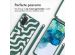 imoshion Siliconen design hoesje met koord Samsung Galaxy S20 - Petrol Green Groovy