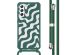 imoshion Siliconen design hoesje met koord Samsung Galaxy S21 FE - Petrol Green Groovy