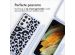 imoshion Siliconen design hoesje met koord Samsung Galaxy S21 Ultra - Animal Lila