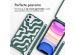 imoshion Siliconen design hoesje met koord iPhone 11 - Petrol Green Groovy