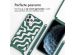 imoshion Siliconen design hoesje met koord iPhone 11 Pro - Petrol Green Groovy