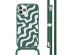 imoshion Siliconen design hoesje met koord iPhone 11 Pro - Petrol Green Groovy