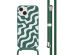 imoshion Siliconen design hoesje met koord iPhone 13 - Petrol Green Groovy