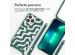 imoshion Siliconen design hoesje met koord iPhone 13 Pro - Petrol Green Groovy