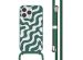 imoshion Siliconen design hoesje met koord iPhone 13 Pro - Petrol Green Groovy