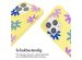 imoshion Siliconen design hoesje met koord iPhone 13 Pro - Yellow Flower Distance