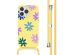 imoshion Siliconen design hoesje met koord iPhone 13 Pro - Yellow Flower Distance