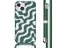 imoshion Siliconen design hoesje met koord iPhone 14 - Petrol Green Groovy