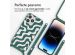 imoshion Siliconen design hoesje met koord iPhone 14 Pro - Petrol Green Groovy