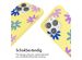 imoshion Siliconen design hoesje met koord iPhone 14 Pro - Yellow Flower Distance