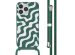 imoshion Siliconen design hoesje met koord iPhone 14 Pro Max - Petrol Green Groovy