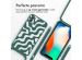 imoshion Siliconen design hoesje met koord iPhone X / Xs - Petrol Green Groovy