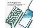 imoshion Siliconen design hoesje met koord Samsung Galaxy S22 - Petrol Green Groovy