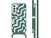 imoshion Siliconen design hoesje met koord Samsung Galaxy S22 - Petrol Green Groovy