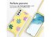 imoshion Siliconen design hoesje met koord Samsung Galaxy S22 - Yellow Flower Distance