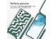 imoshion Siliconen design hoesje met koord Samsung Galaxy S22 Plus - Petrol Green Groovy