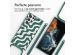 imoshion Siliconen design hoesje met koord Samsung Galaxy S22 Ultra - Petrol Green Groovy