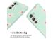 imoshion Siliconen design hoesje met koord Samsung Galaxy S23 - Green Flower Distance