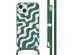 imoshion Siliconen design hoesje met koord iPhone 15 - Petrol Green Groovy