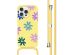 imoshion Siliconen design hoesje met koord iPhone 15 Pro - Yellow Flower Distance