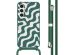 imoshion Siliconen design hoesje met koord Samsung Galaxy S23 FE - Petrol Green Groovy