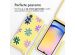 imoshion Siliconen design hoesje met koord Samsung Galaxy A25 (5G) - Yellow Flower Distance