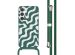 imoshion Siliconen design hoesje met koord Samsung Galaxy S24 - Petrol Green Groovy