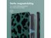 imoshion Design Slim Hard Case Sleepcover met stand Kobo Libra Colour - Green Leopard