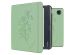 imoshion Design Slim Hard Case Sleepcover met stand Kobo Libra Colour - Floral Green