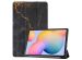 iMoshion Trifold Design Bookcase Samsung Galaxy Tab S6 Lite (2020-2024) - Black Marble