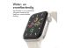 imoshion Siliconen⁺ bandje Apple Watch Series 1-9 / SE - 38/40/41 mm / Series 10 - 42 mm - Sterrenlicht - Maat S/M