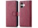 imoshion Luxe Bookcase iPhone 16 - Bordeaux