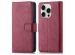 imoshion Luxe Bookcase iPhone 16 Pro - Bordeaux