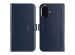 Selencia Echt Lederen Bookcase iPhone 16 Plus - Blauw