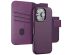 Accezz Leather Bookcase 2-in-1 met MagSafe iPhone 16 Pro Max - Heath Purple