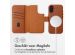 Accezz Leather Bookcase 2-in-1 met MagSafe iPhone 16  - Sienna Brown