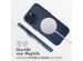 Accezz MagSafe Leather Backcover iPhone 16 Pro Max - Nightfall Blue