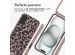 imoshion Siliconen design hoesje met koord iPhone 16 - Animal Pink